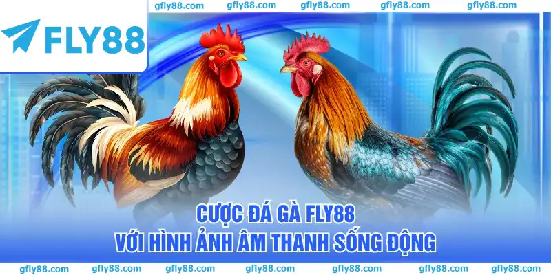 Cược đá gà FLY88 với hình ảnh âm thanh sống động